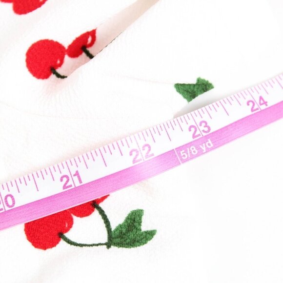 Bloomchic Cherry Print Stretchy V-Neck T-Shirt - Size 14/16 1/X - NWT - Picture 8 of 9